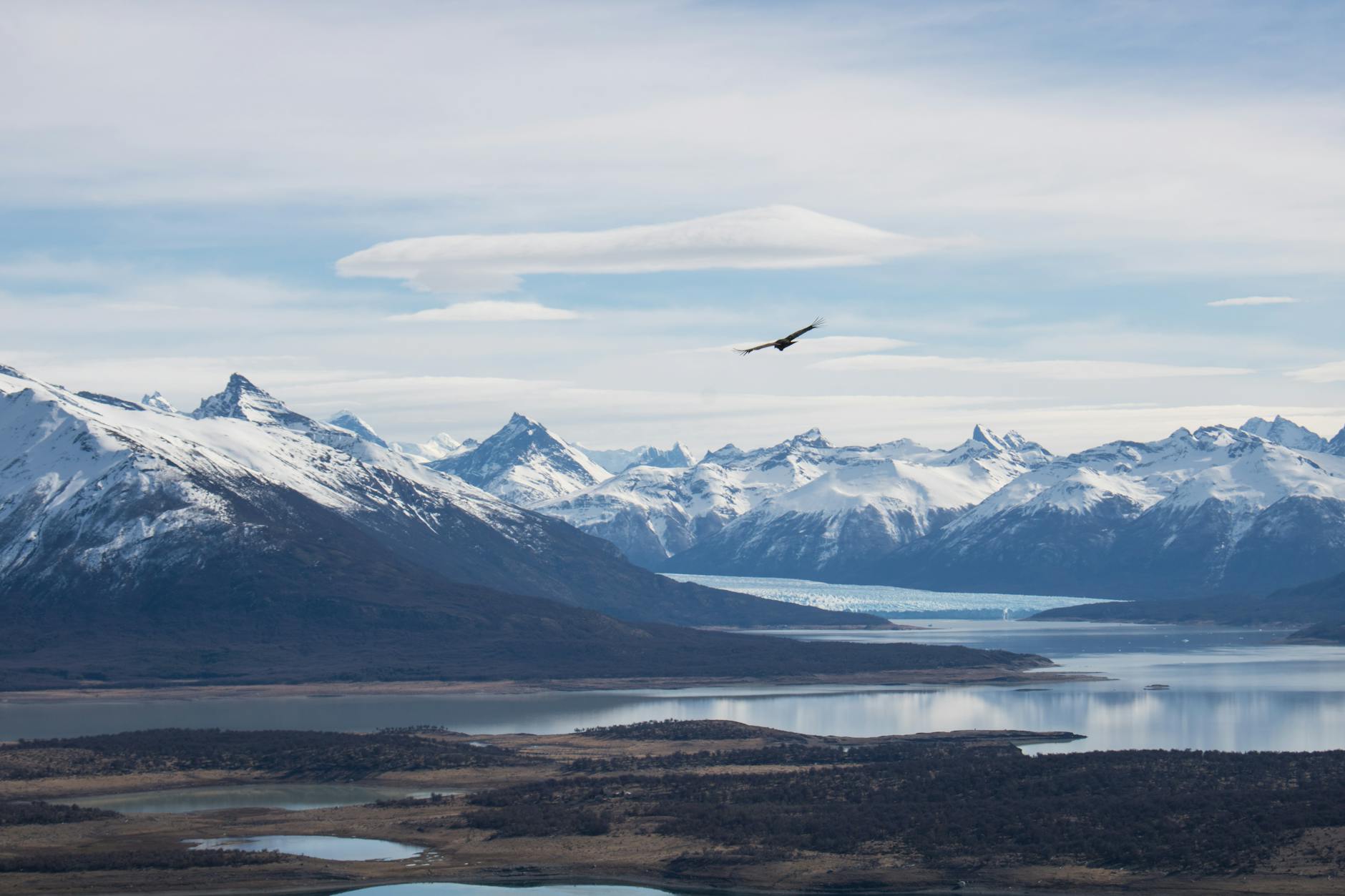 Cảnh quan Patagonia từ máy bay